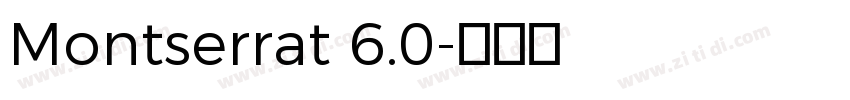 Montserrat 6.0字体转换